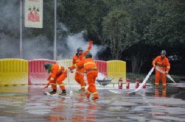 三德科技參加長(cháng)沙高新區首屆微型消防站技能比武 